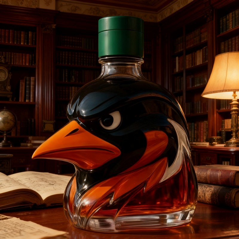 Botella de whisky Baltimore Orioles Edición Limitada 350ML