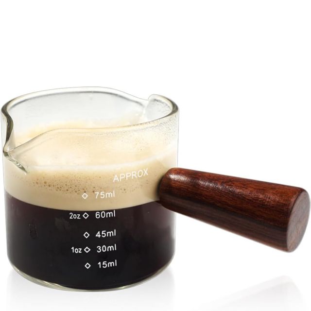 Taza medidora de vidrio resistente al calor 