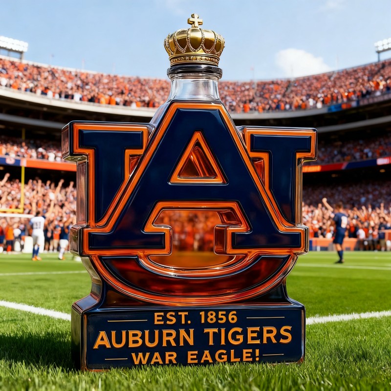 Botella de whisky Auburn Tigers edición limitada 350ML 