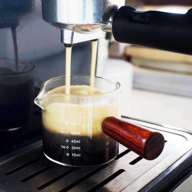 Taza medidora de vidrio resistente al calor 