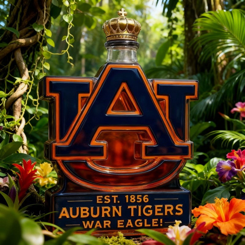 Botella de whisky Auburn Tigers edición limitada 350ML 